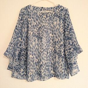 Kasper carrie blouse soft drape Size L